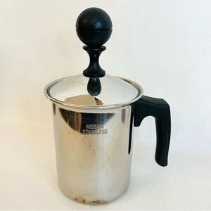 Stainless Steel Manual Milk Frother by Nissan